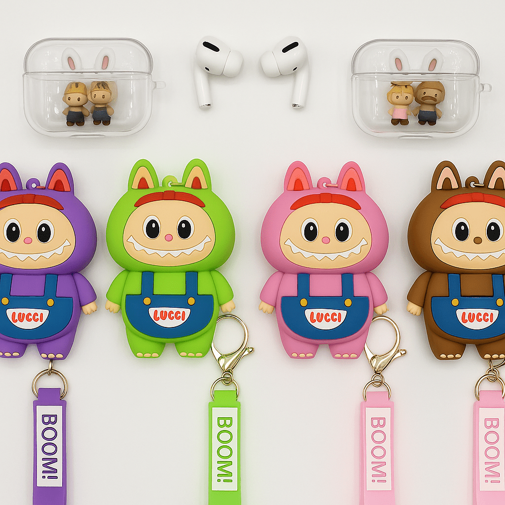 Labubu - AirPods Case with Keychain Strap